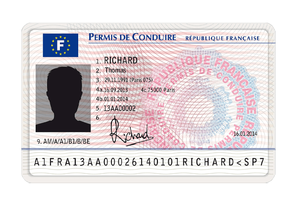 Permis recto-verso